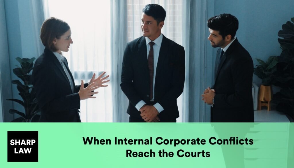When Internal Corporate Conflicts Reach the Courts Conflicts Reach the Courts